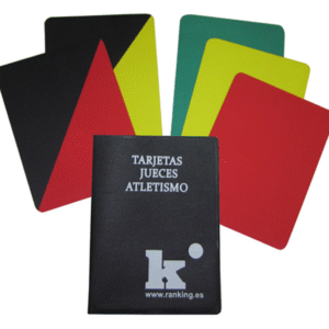 Tarjetas Jueces Atletismo. Juego 5 Uds.
