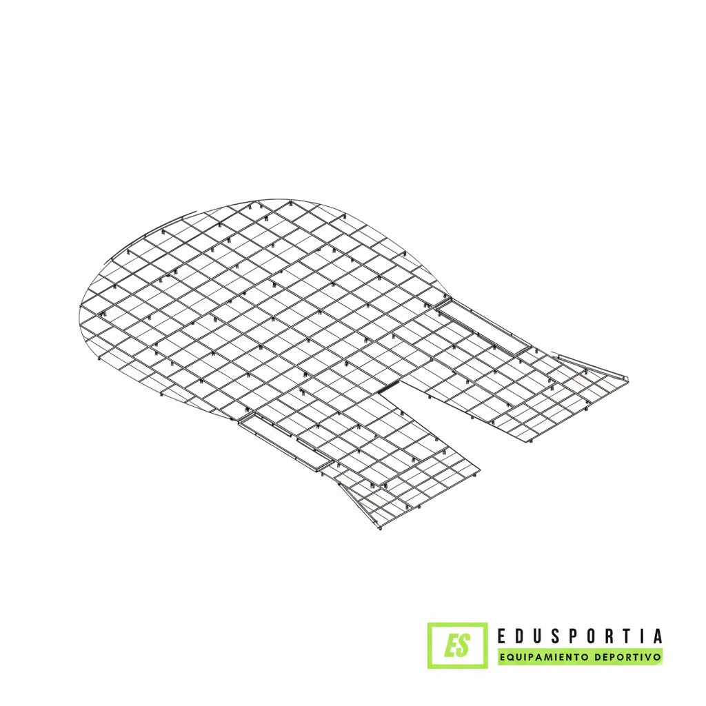 Somier zona de caída pértiga Dimasport